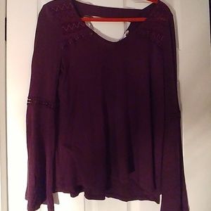 Hippie Rose maroon shirt
